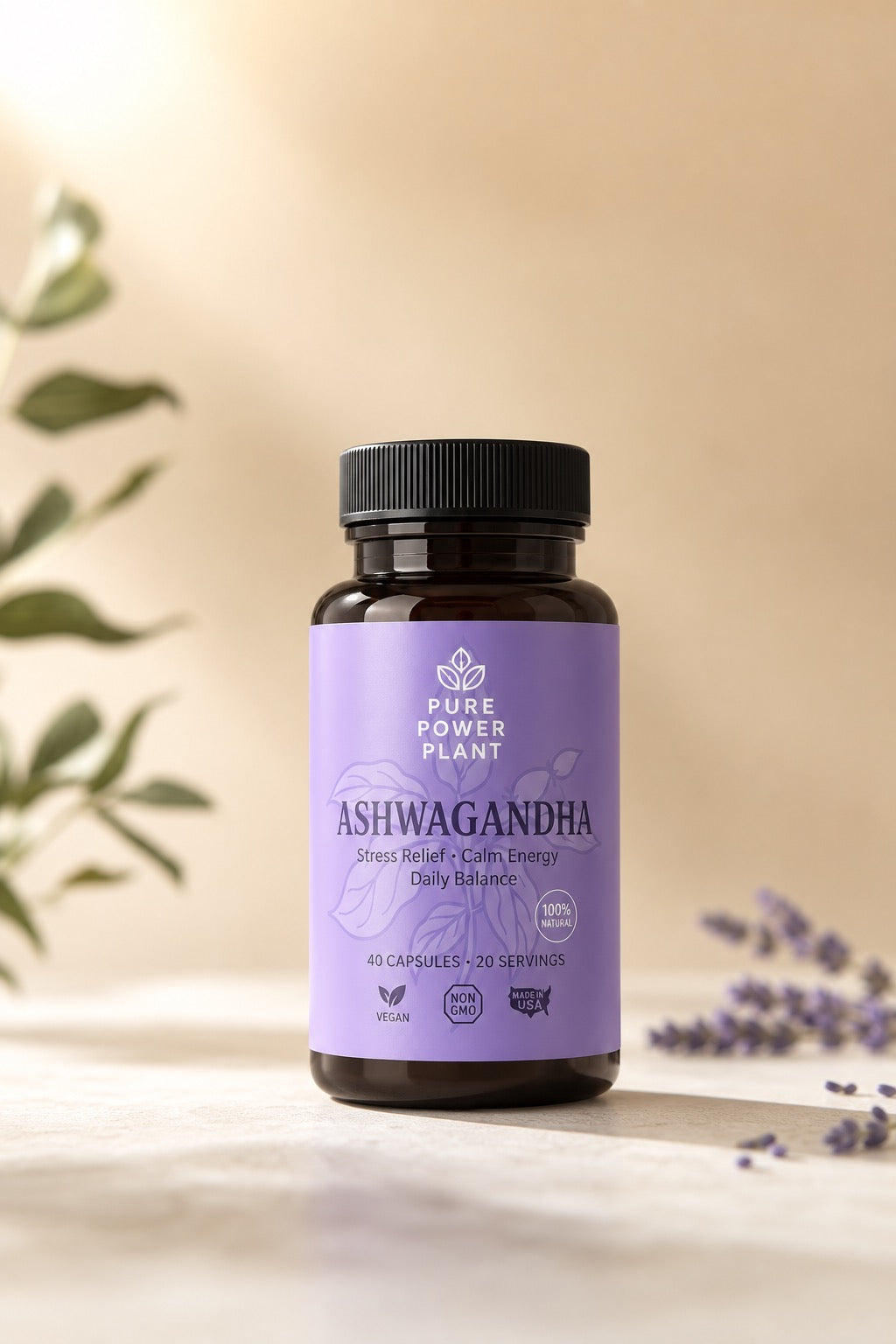 Ashwagandha Stress Relief Capsules – Mood & Clarity