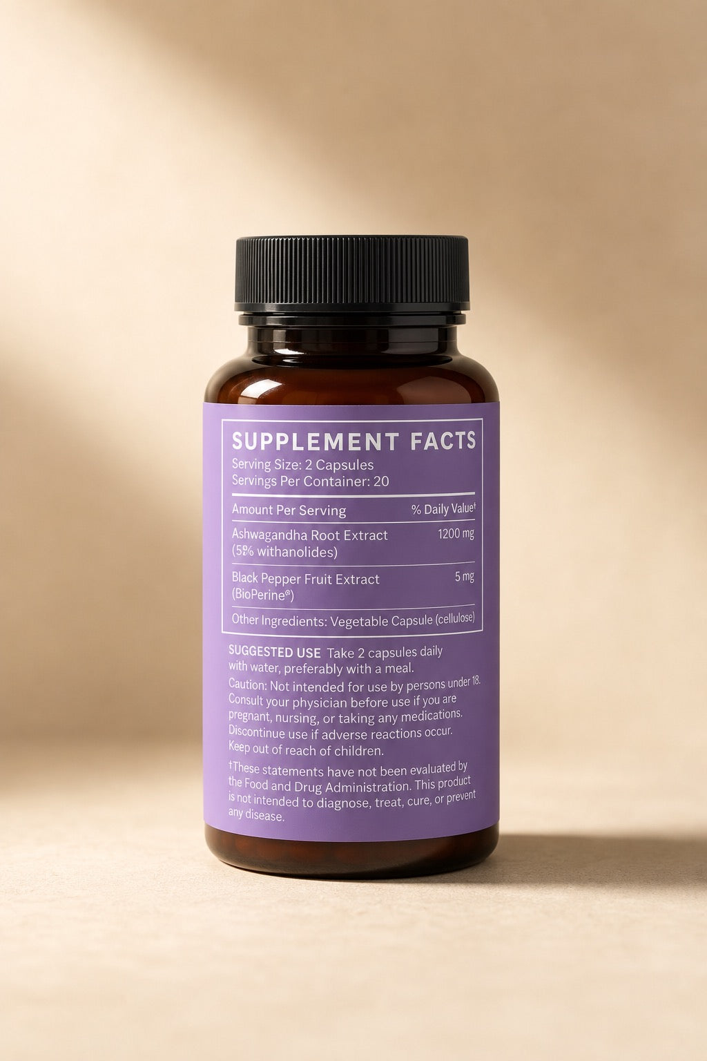 Ashwagandha Stress Relief Capsules – Mood & Clarity